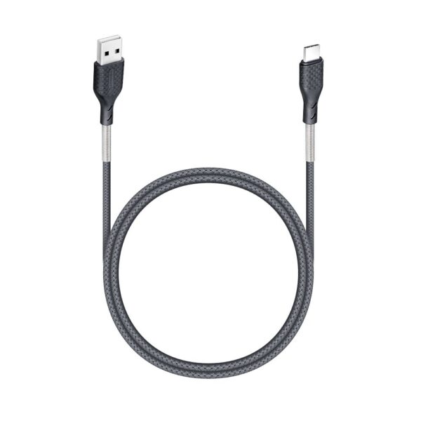 FORCELL Carbon cable USB to Type C QC3.0 3A CB-02B black 1m