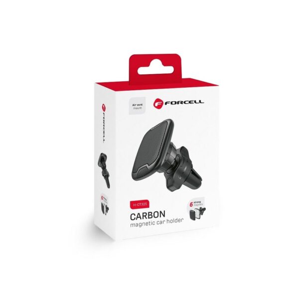 FORCELL car holder for smartphone CARBON H- CT325 magnetic to air vent