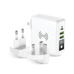 Forcell Multifunction Travel Charger 15W 4in1 with USB/USB-C socket, power bank 8000mAh and wireless charging