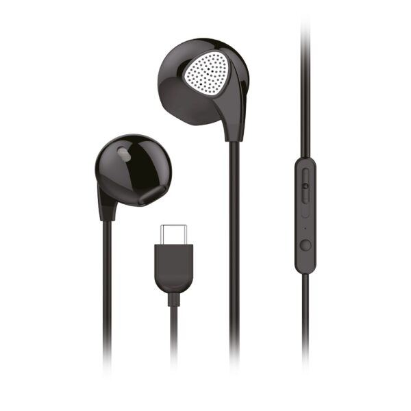 Forcell Premium Sound Hi-Fi Earphones C1 USB type C Black