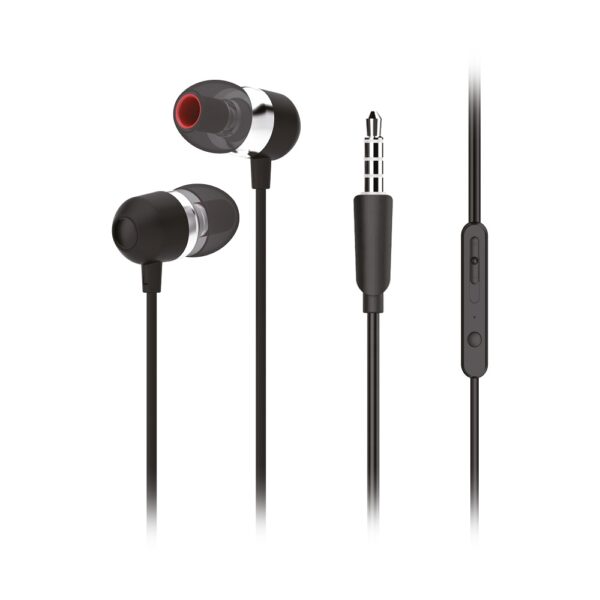Forcell Premium Sound Hi-Fi Earphones U3 mini jack 3,5 mm Black