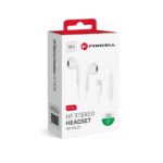 Forcell earphones stereo for Apple iPhone Lightning 8-pin white