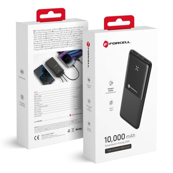 FORCELL Powerbank F- Energy S10k1 10000mah black