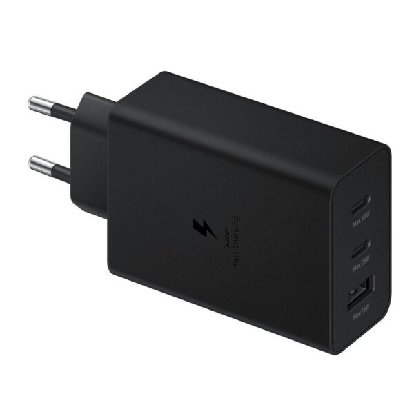 SAMSUNG - ORIGINAL Trio (2xUSB-C,1xUSB-A) 65W Travel Charger Black BLISTER