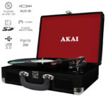 Akai ATT-E10 Πικάπ βαλίτσα με εγγραφή σε USB / κάρτα SD και ενσωματωμένα ηχεία 3 W