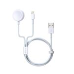 DEVIA Smart Series 2 In 1 Apple Watch v2 Charging Cable White