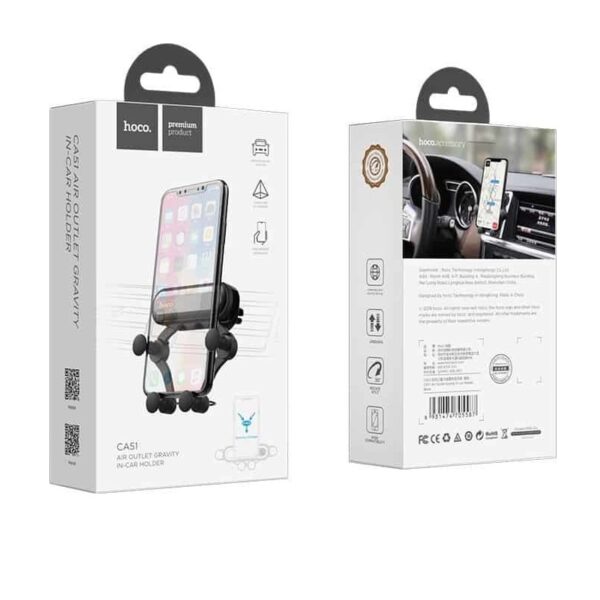 HOCO - CA51 car holder Air outlet gravity black