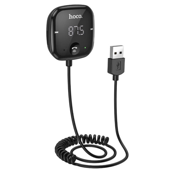 HOCO - E65 transmitter FM bluetooth AUX Unity black