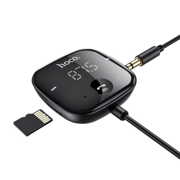 HOCO - E65 transmitter FM bluetooth AUX Unity black