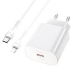 HOCO - N14 TRAVEL CHARGER PD 20W + LIGHTNING Cable White