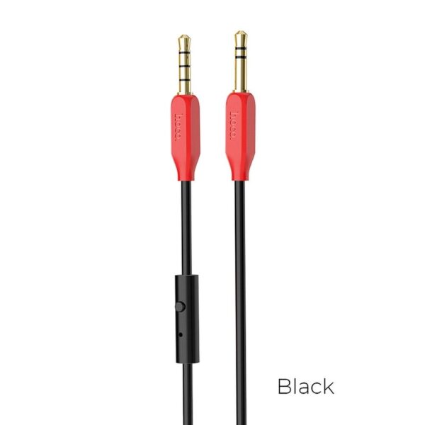 HOCO - UPA12 cable AUX Jack 3,5 mm with micro Black