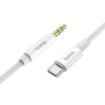 HOCO - UPA19 cable AUX Audio Jack 3,5mm to Type C 1m Silver