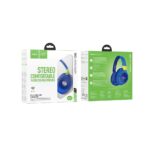 HOCO - W43 headset Ασύρματα & Ενσύρματα Adventure Blue
