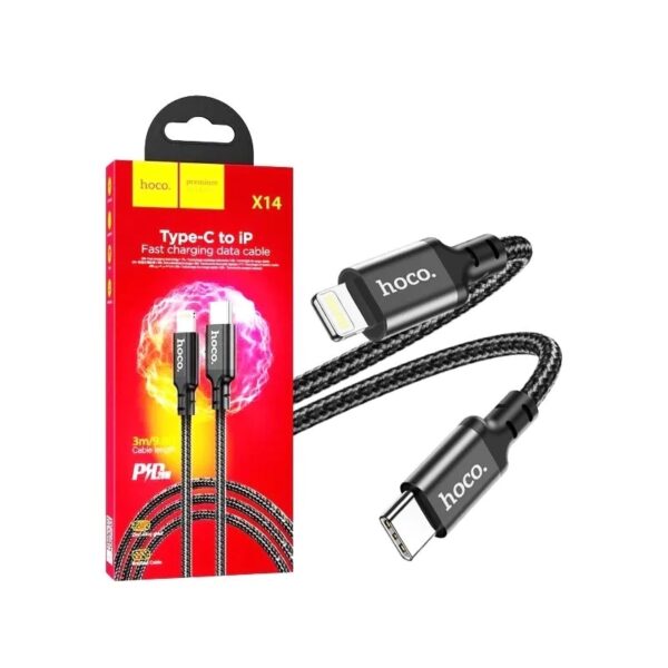HOCO - X14 Type C to iPhone Lightning 20W 3 meter BLACK