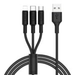HOCO - X25 DATA CABLE 3in1 (Lightning + Micro + Type C) 1m BLACK