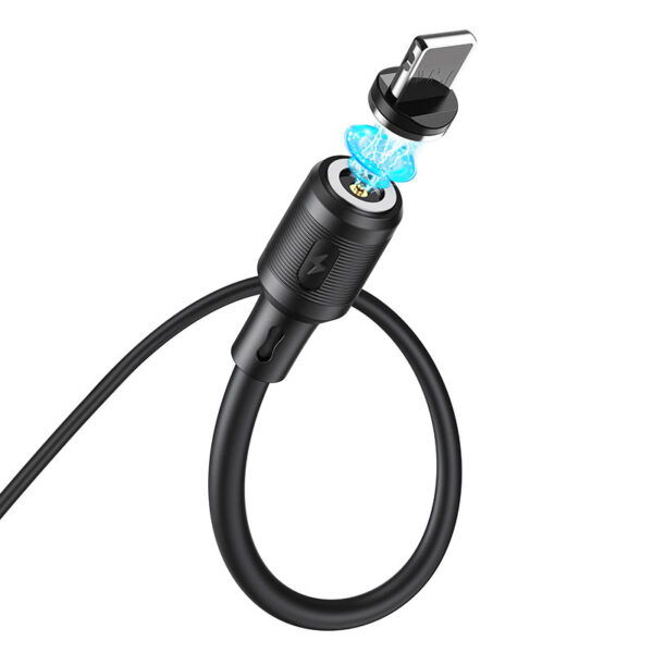 HOCO - X52 DATA CABLE USB TO LIGHTNING MAGNETIC 1m 2.4A BLACK