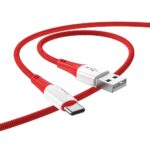 HOCO - X70 DATA CABLE Type C 1m 3A RED
