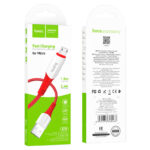 HOCO - X70 FERRY FAST CHARGE DATA CABLE microUSB 2.4A 1m RED
