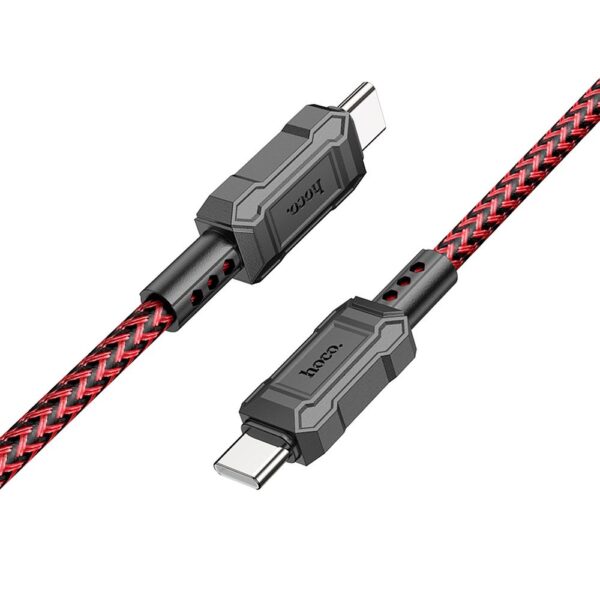 HOCO - X94 Leader DATA CABLE Type-C To Type-C PD 60W RED