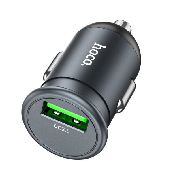 HOCO - Z43 car charger USB QC3.0 18W Grey