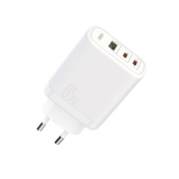 XO - CE04 wall charger 65W 2xUSB-C, USB-A white