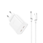XO - L105 wall charger 2xUSB-C 35W + TYPE-C Cable BLACK
