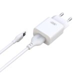 XO - L99 wall charger 2x USB 2,4A + Lighning cable white