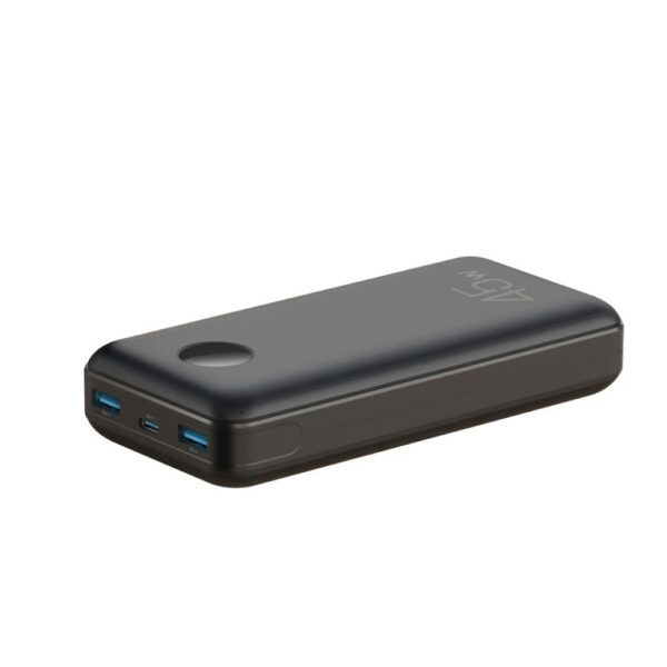 XO - PR203 POWERBANK 20000mAh 45W PD, 22.5W QC + Digital display Black