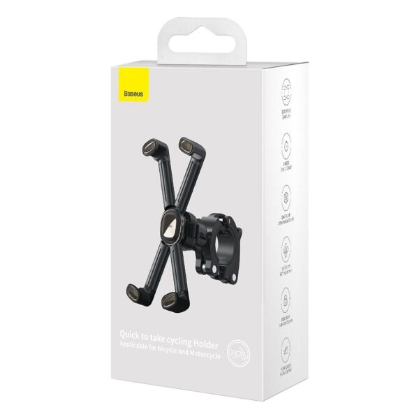 BASEUS bike / motorcycle holder for mobile Quick to take black