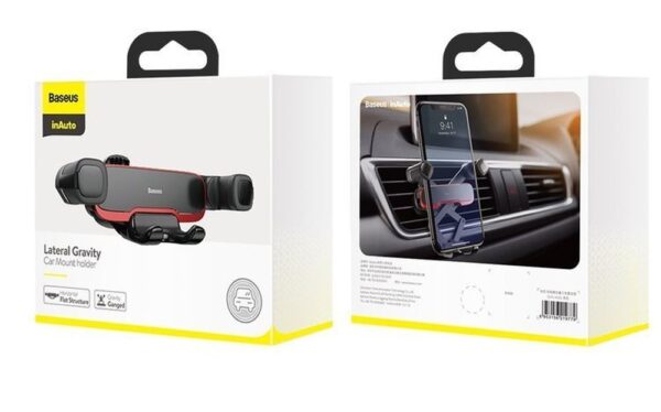 BASEUS car holder to air vent gravity Lateral Gravity black