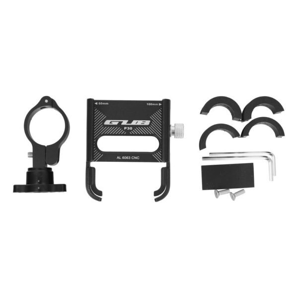 Bike holder for mobile phone GUB G30 Aluminium black
