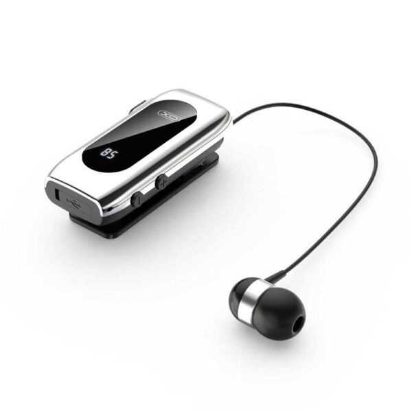XO - BE37 Earphone Bluetooth Handsfree Retractable Black