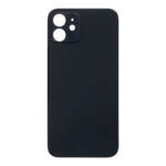 APPLE iPhone 12 - Battery cover + Adhesive Large Hole Black OEM