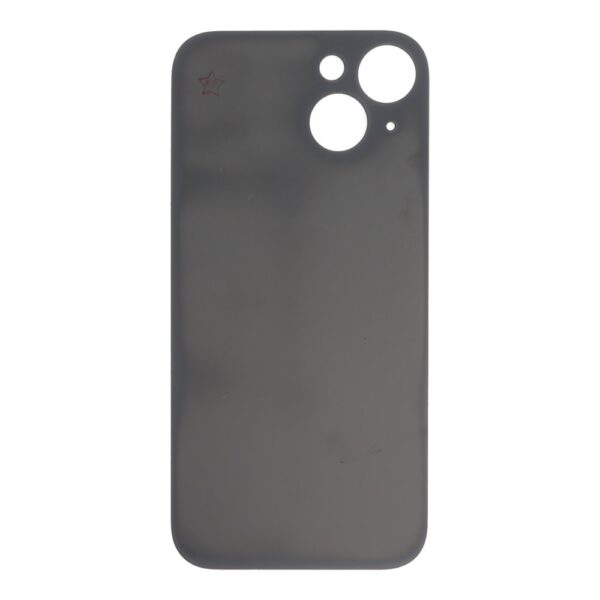 APPLE iPhone 15 - Battery cover + Adhesive Large Hole Black High Quality