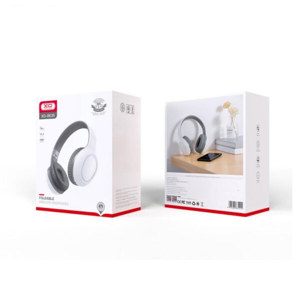 XO - BE35  Ασύρματα / Ενσύρματα On Ear Ακουστικά Bluetooth Red