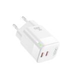XO - CE07 wall charger  2xUSB-C,PD GaN LED indicator white