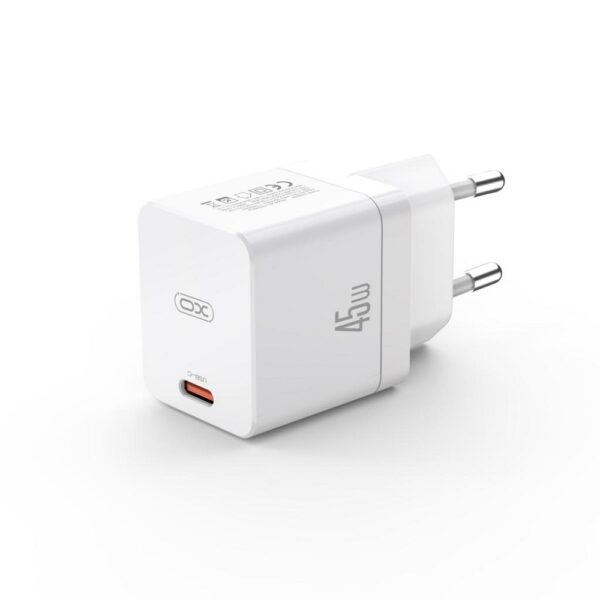 XO - CE09 wall charger  45W, USB-C, PD, 3A white