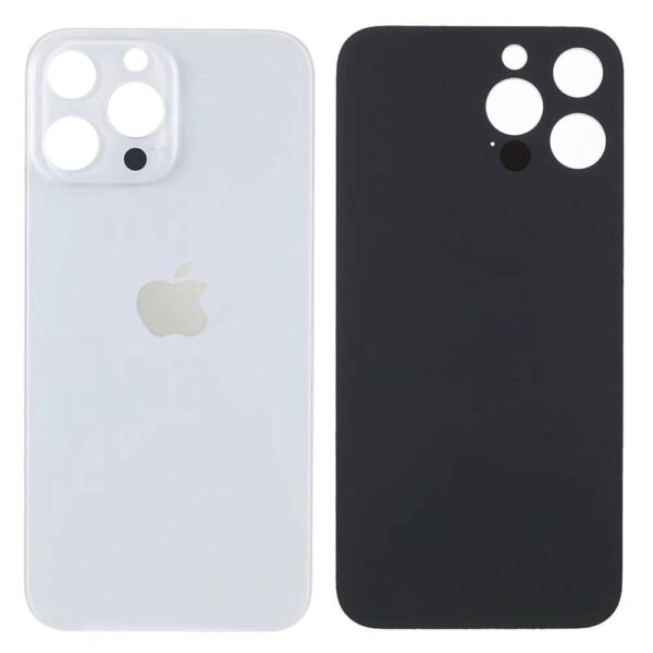 APPLE iPhone 13 Pro Max - Battery cover Large Hole White High Quality