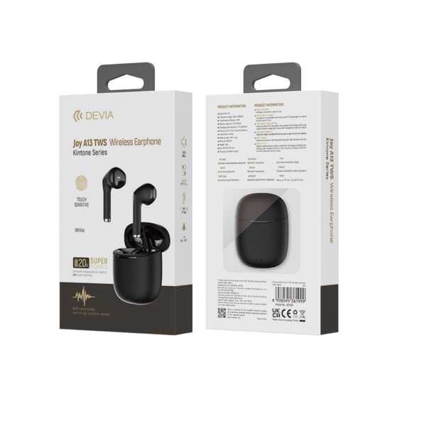 Devia Bluetooth earphones TWS Joy A13 black
