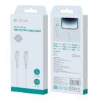 Devia cable Kintone USB-C - USB-C 1,0 m 3A white
