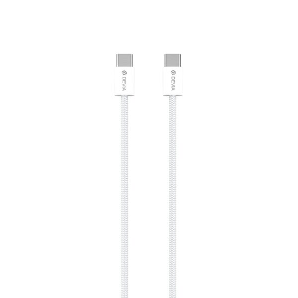 Devia cable Smart PD USB-C - USB-C 1,0 m 60W 3A white