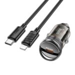 HOCO - Z53 car charger Type C + cable Type C to Apple Lightning 8-pin PD 30W Black