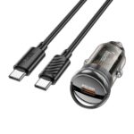 HOCO - Z53 car charger Type C + cable Type C to Type C PD 30W black