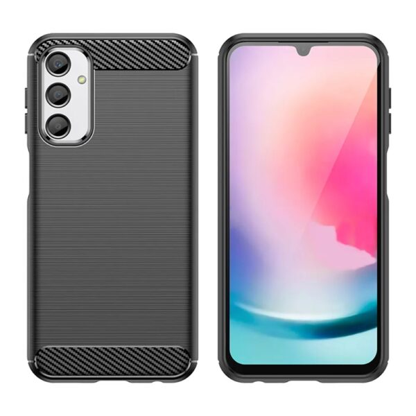 SAMSUNG A256B Galaxy A25 5G - ΘΗΚΗ ΣΙΛΙΚΟΝΗΣ CARBON ΜΑΥΡΗ