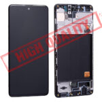 SAMSUNG A515F Galaxy A51 - LCD + Touch + Frame Black Copy