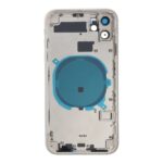 APPLE iPhone 11 - Back battery door cover middle frame housing with small parts White OEM