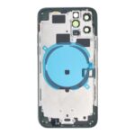 APPLE iPhone 11 Pro - Back battery door cover middle frame housing with small parts Green OEM