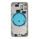APPLE iPhone 11 Pro - Back battery door cover middle frame housing with small parts White OEM
