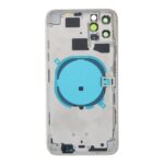 APPLE iPhone 11 Pro Max - Back battery door cover middle frame housing with small parts White OEM