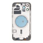 APPLE iPhone 12 Pro - Back battery door cover middle frame housing with small parts White OEM